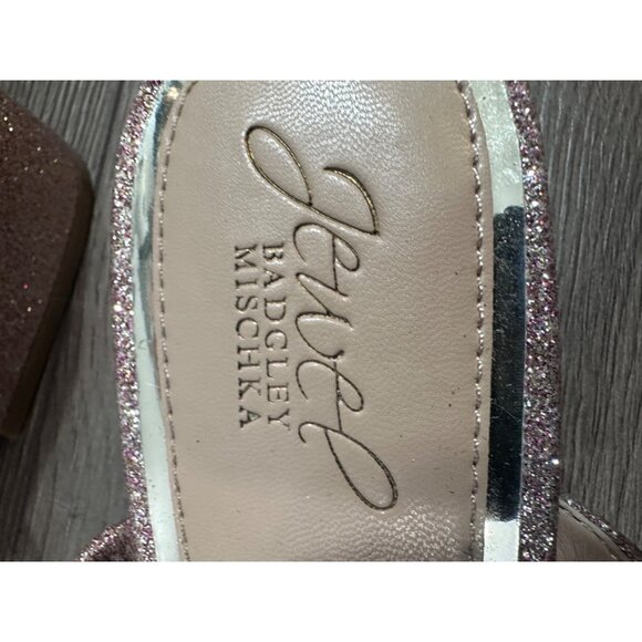 Jewel Badgley Mischka Autumn Block Heel Sandal - Rose Gold 7 - Picture 5 of 11